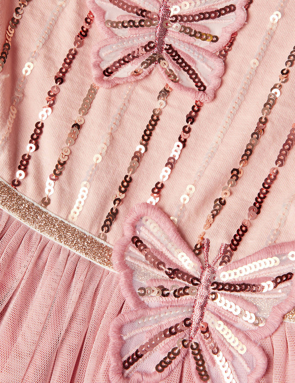 Tulle Sequin Butterfly Party Dress (3-13 Yrs) image 2