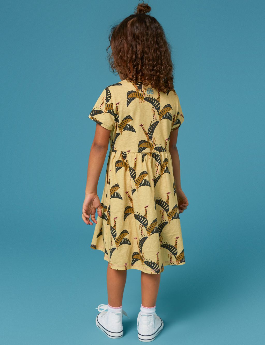 Pure Cotton Banana Leaf Print Dress (3-10 Yrs) image 4