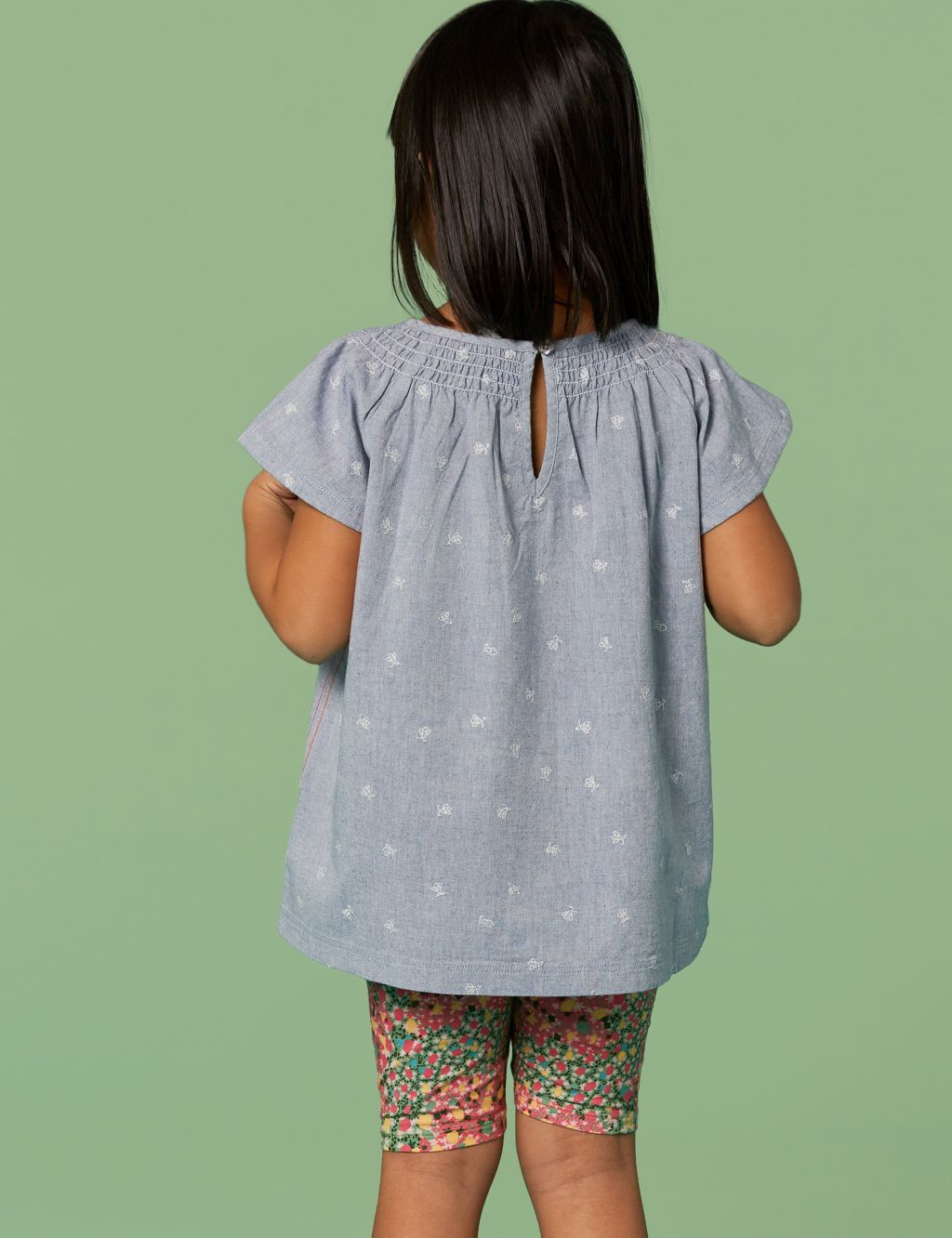 Pure Cotton Bee Embroidered Top (3-10 Yrs) image 5
