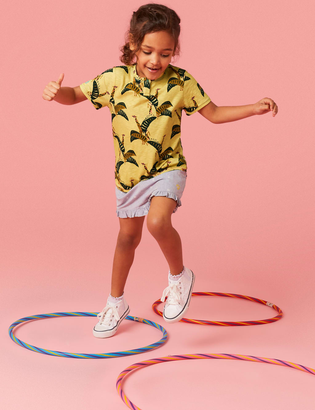 Pure Cotton Giraffe Print T-Shirt (3-10 Yrs) image 1