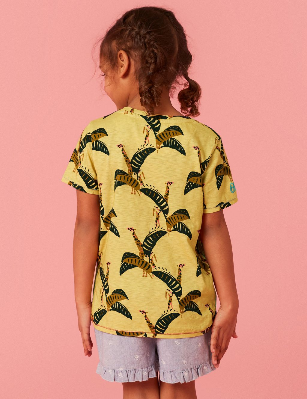 Pure Cotton Giraffe Print T-Shirt (3-10 Yrs) image 4