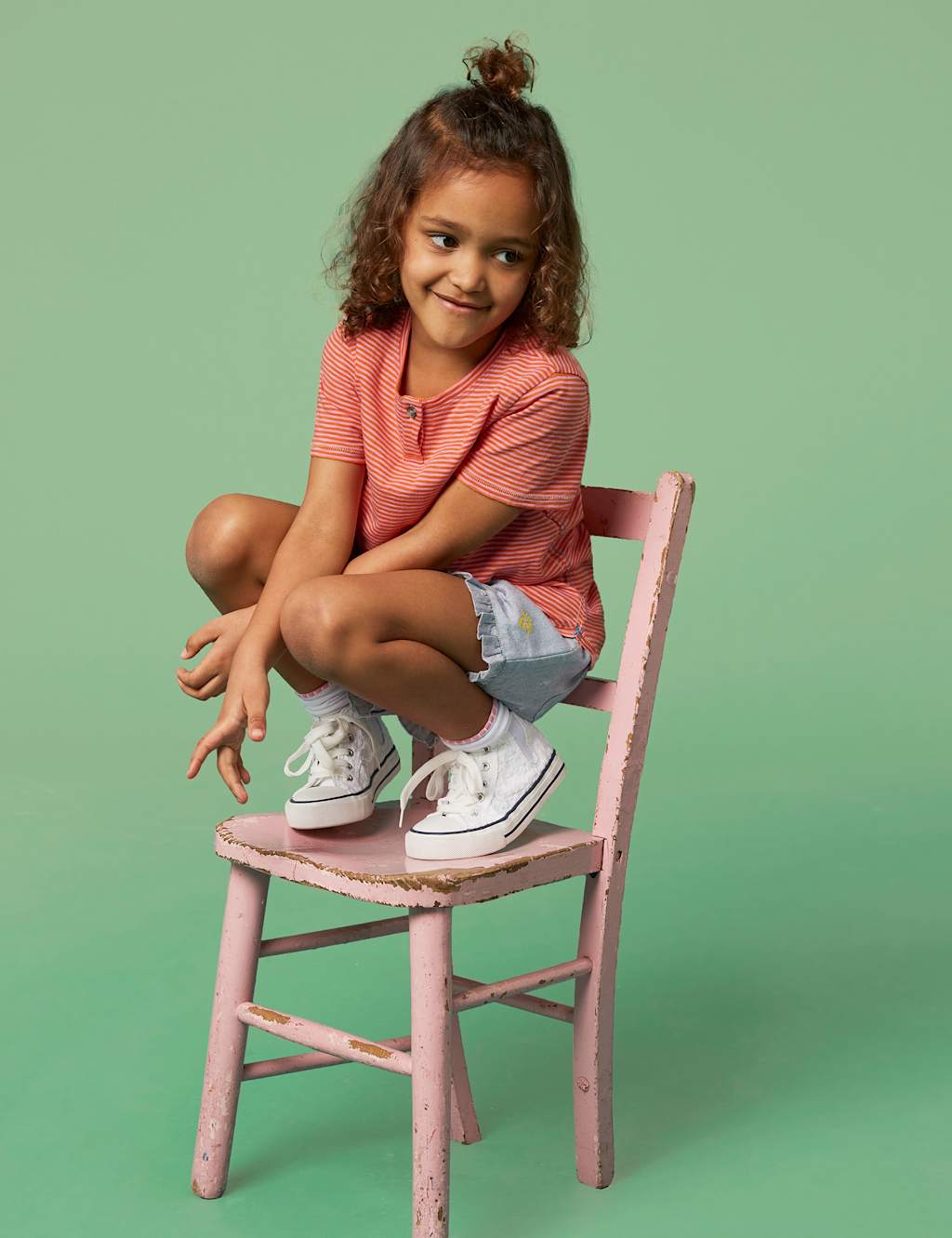 Cotton Blend Striped T-Shirt (3-10 Yrs) image 2
