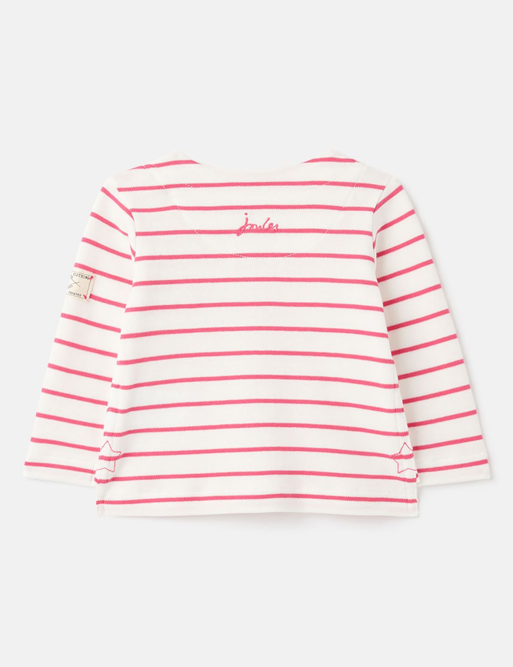 Pure Cotton Striped Top (0 - 24 Mths) image 4