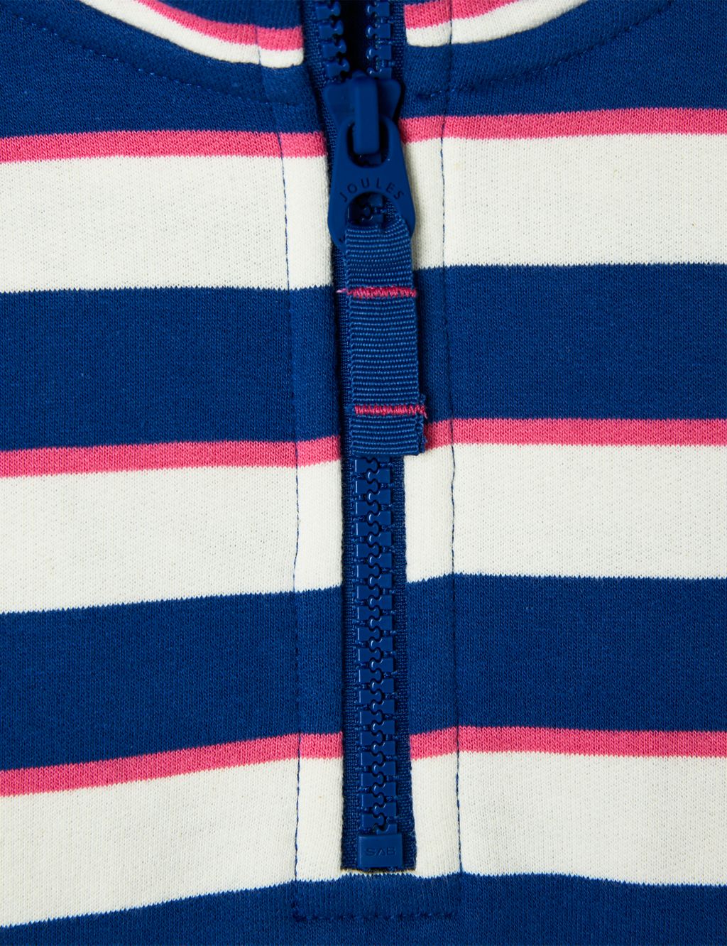Cotton Rich Striped Half Zip Sweatshirt (2-12 Yrs) image 4