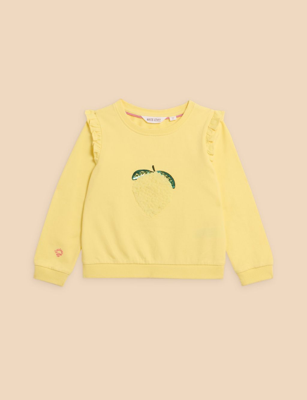 Pure Cotton Lemon Sweatshirt (3-10 Yrs)