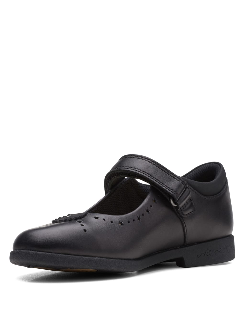 Kids' Patent Riptape School Shoes (7 Small - 12 Small) image 2
