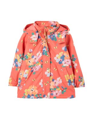 Floral Hooded Padded Raincoat (2-12 Yrs) | Joules | M&S