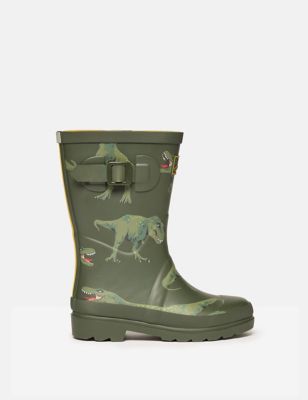 Joules Boy's Kid's Dinosaur Wellies (8 Small - 3 Large) - Green Mix, Green Mix