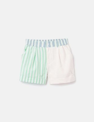Joules Girls Pure Cotton Striped Shorts (2-12 Yrs) - 2y - Multi, Multi