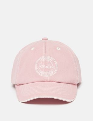 Joules Girl's Pure Cotton Baseball Cap (3-12 Yrs) - 3-7 - Pink, Pink