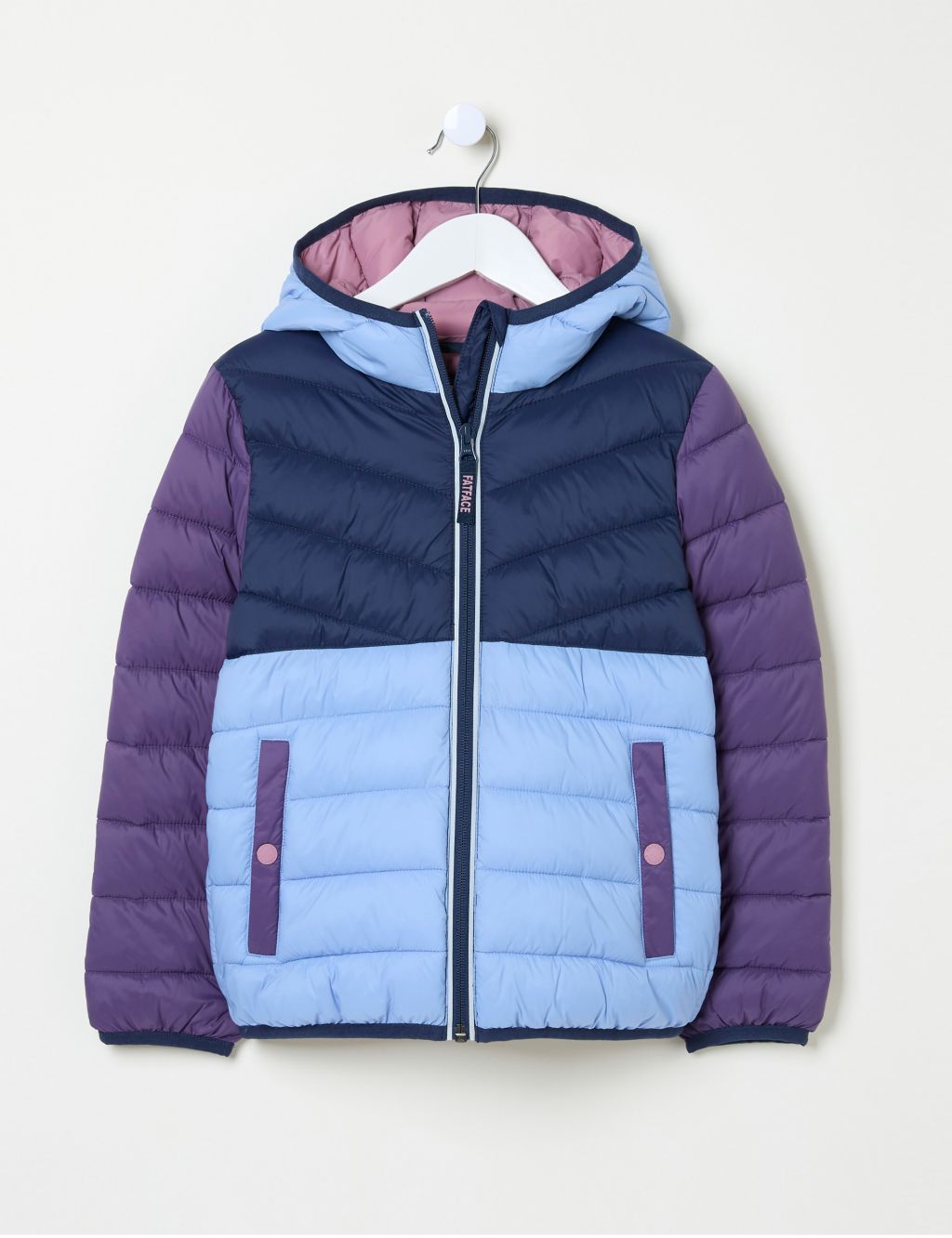 Colour-Block Hooded Padded Jacket (3-13 Yrs)