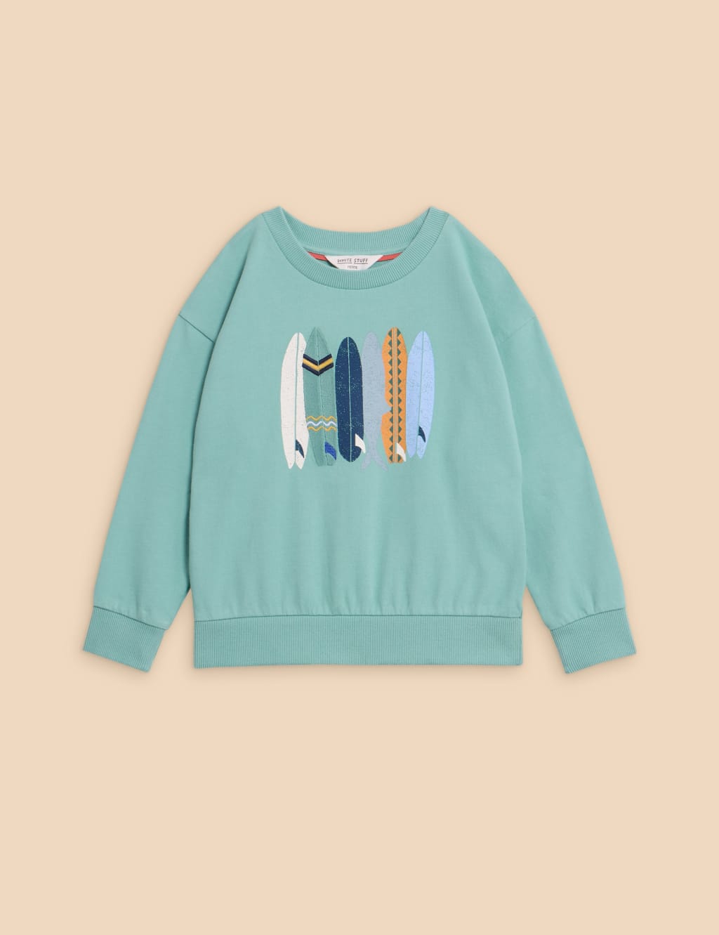 Pure Cotton Surfboard Graphic Sweatshirt (3-10 Yrs)