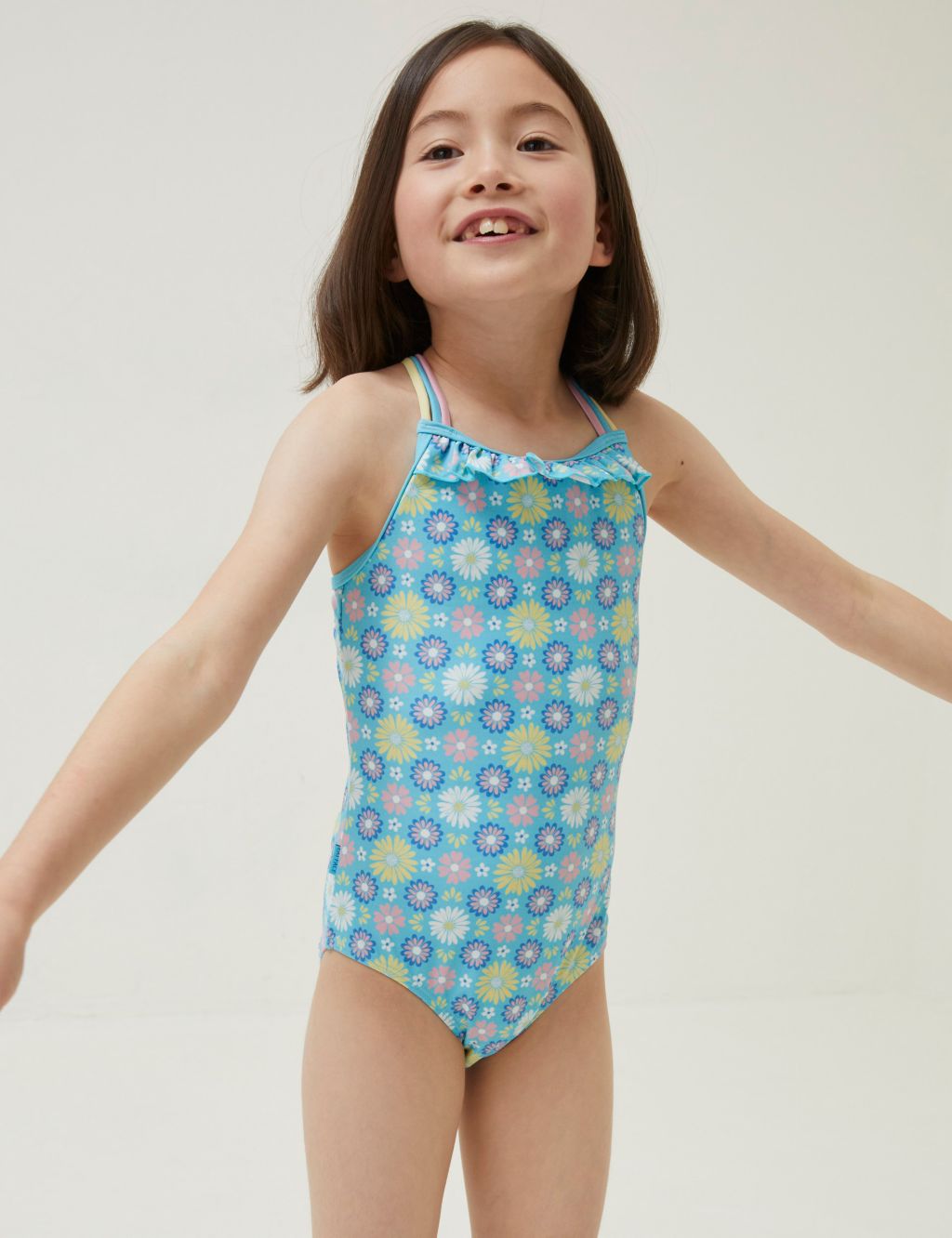 Floral Print Swimsuit (3-13 Yrs) image 1