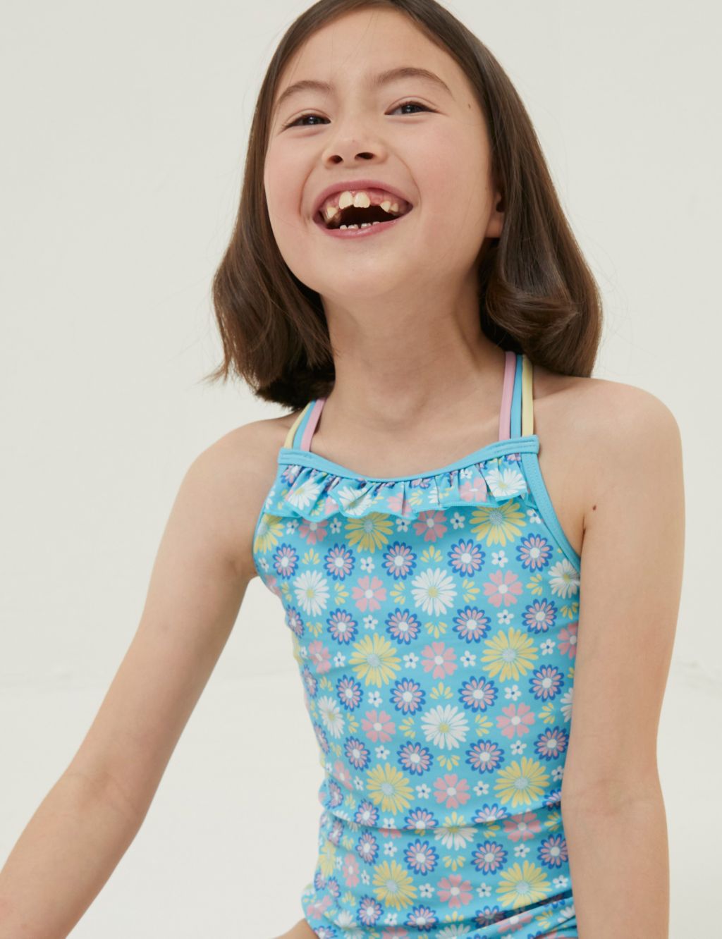 Floral Print Swimsuit (3-13 Yrs) image 3