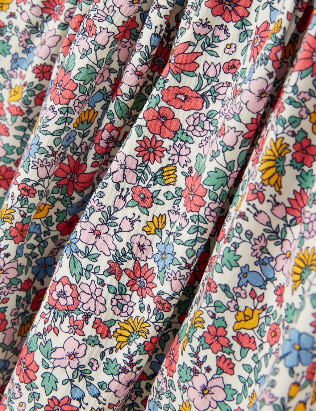 Cotton Rich Striped Floral Sweatshirt Dress (2-12 Yrs) image 4
