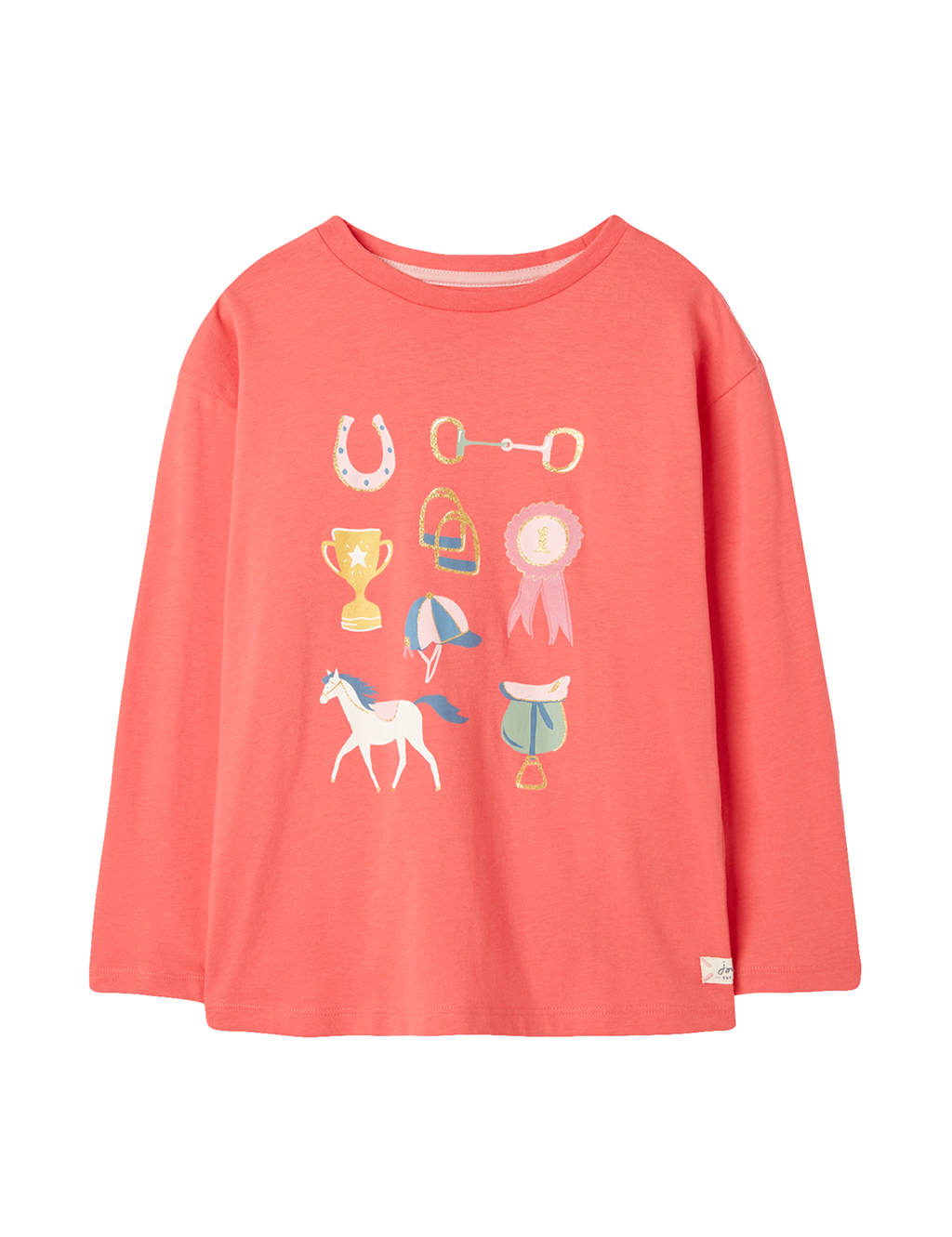 Pure Cotton Horse Top (2-12 Yrs) image 1