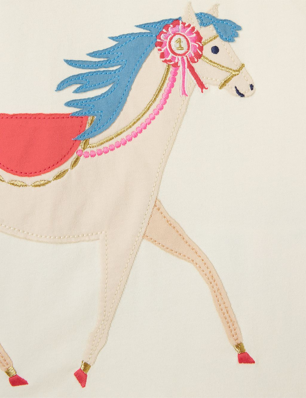 Pure Cotton Floral Horse Pyjamas (2-12 Yrs) image 6