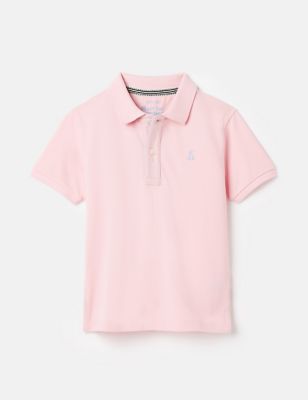 Joules Boys Pure Cotton Polo Shirt (2-12 Yrs) - 4y - Pink, Pink