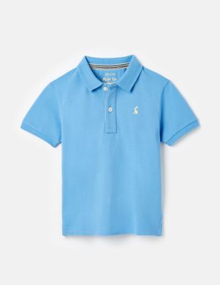 Joules Boy's Pure Cotton Polo Shirt (2-12 Yrs) - 11y - Blue, Blue,Green,Pink
