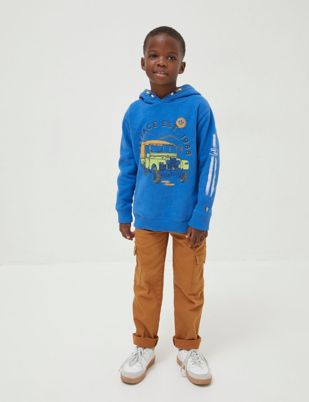 Cotton Rich Land Rover™ Hoodie (3-13 Yrs) image 1