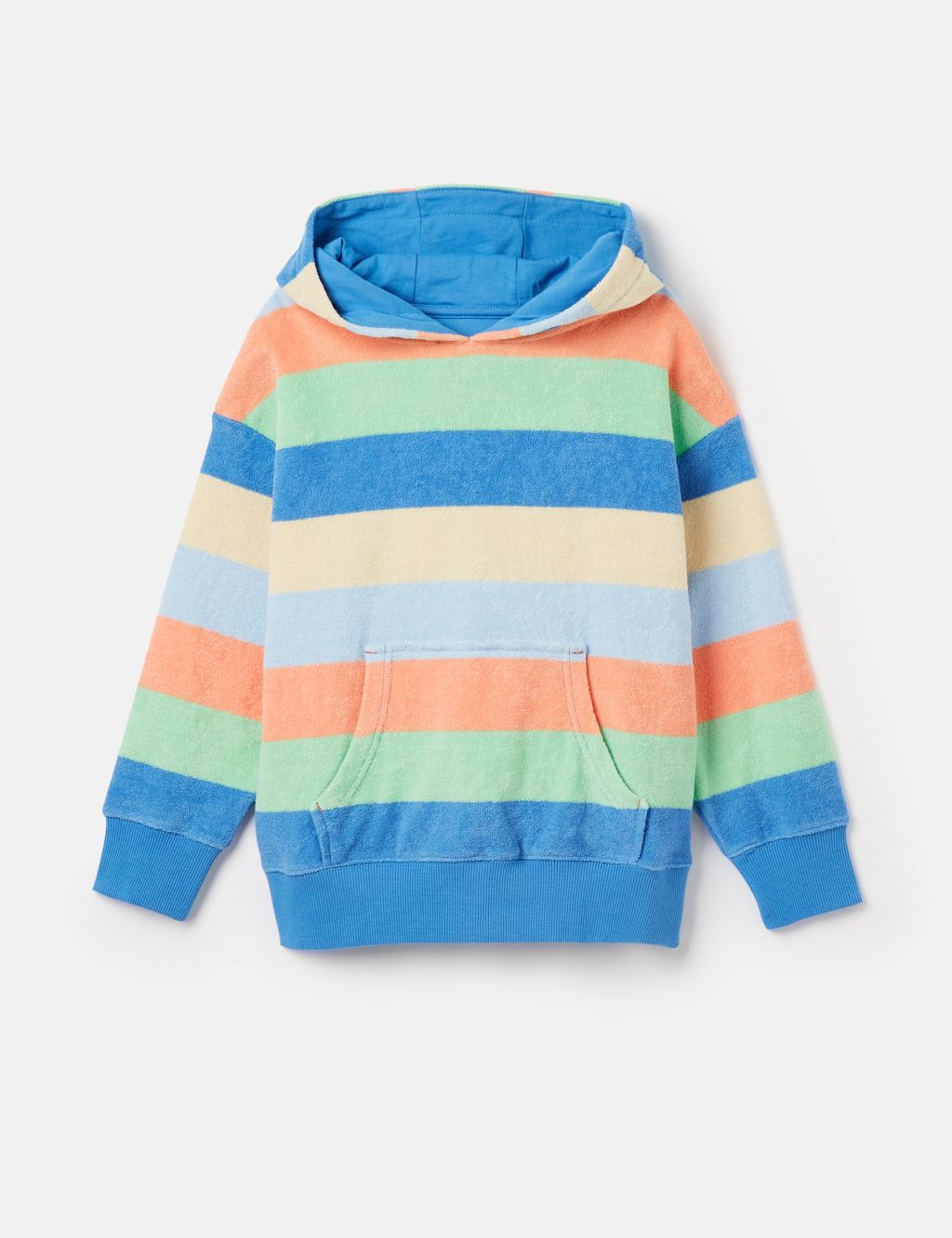 Pure Cotton Towelling Striped Hoodie (2-12 Yrs)