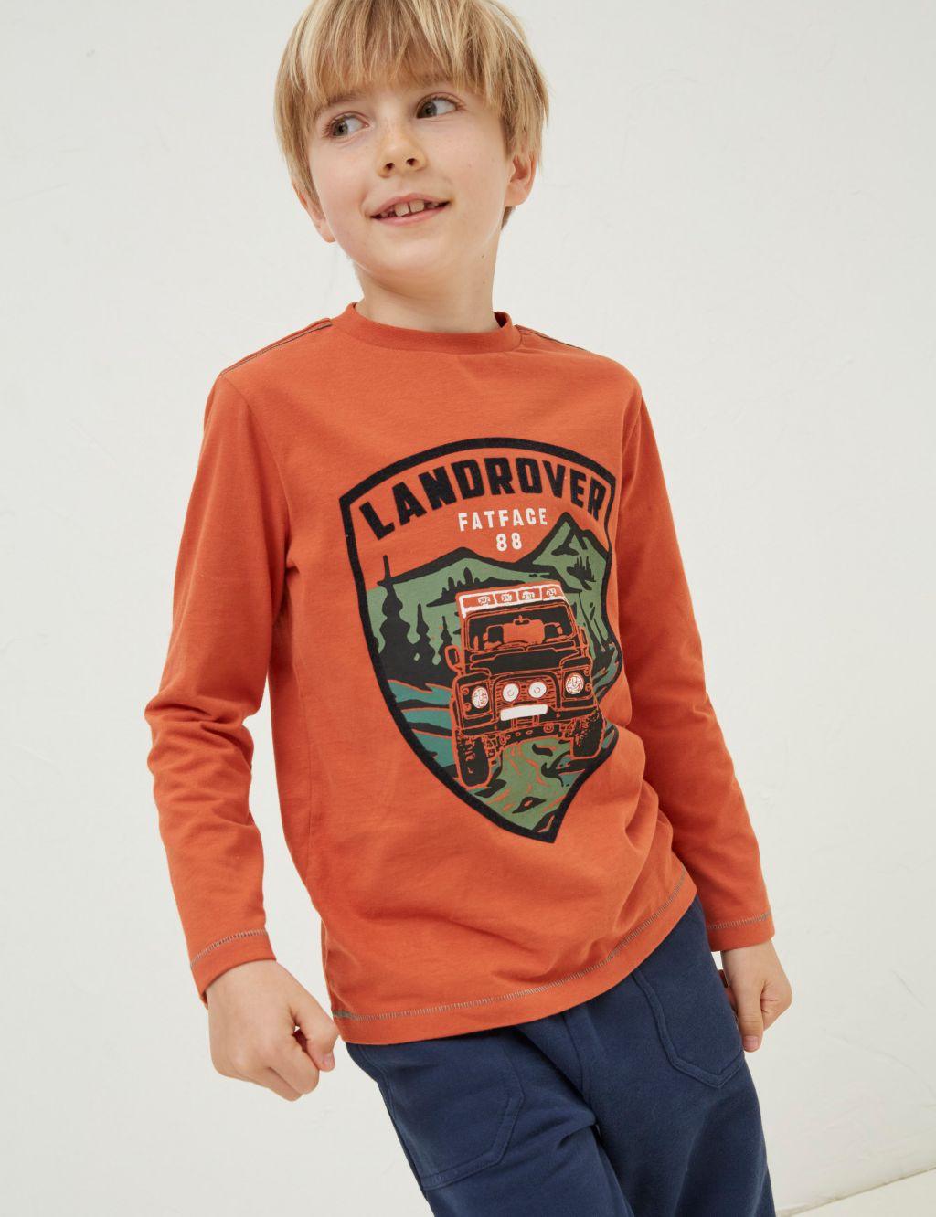 Pure Cotton Land Rover™ Graphic T-Shirt (3-13 Yrs) image 1