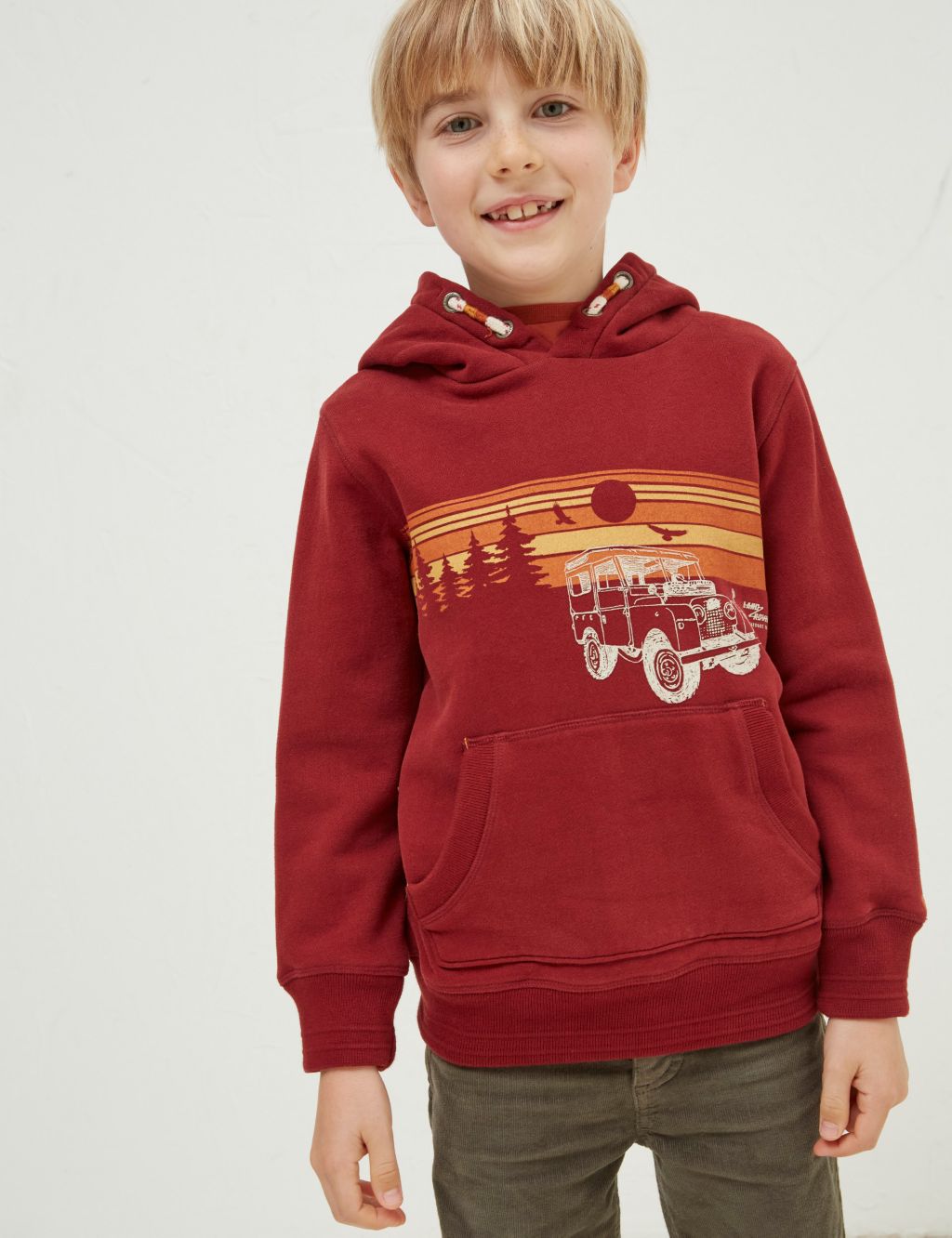 Cotton Rich Land Rover™ Hoodie (3-13 Yrs) image 1