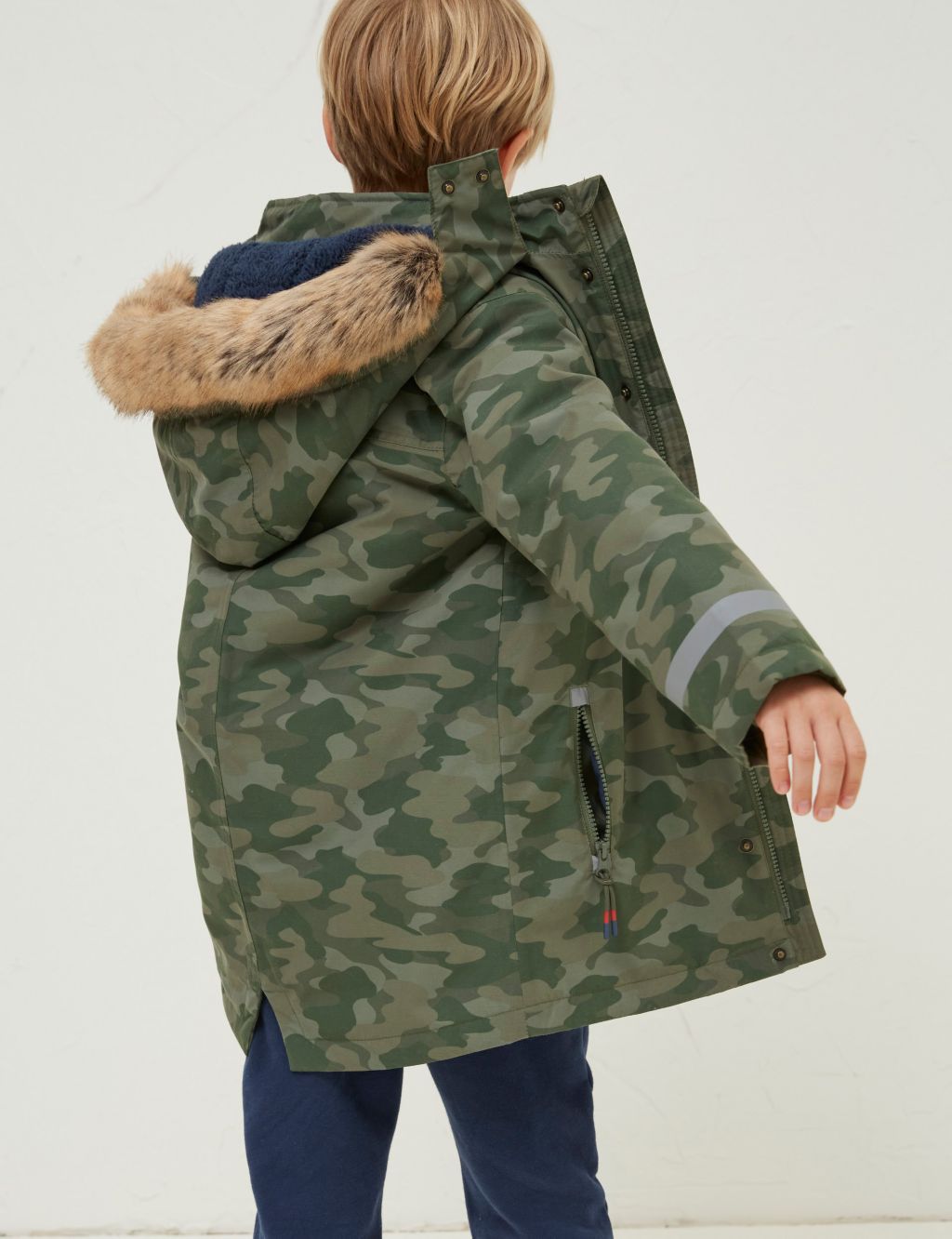 Camouflage Hooded Raincoat (3-13 Yrs) image 2