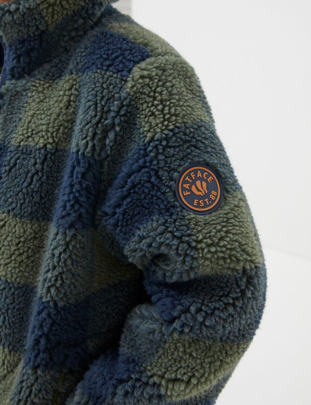Fleece Checked Padded Jacket (3-13 Yrs) image 4