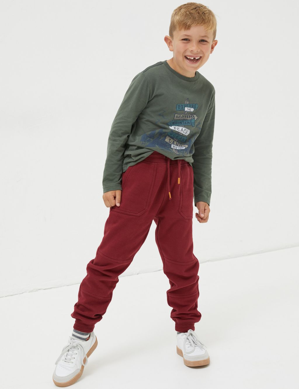 Cotton Rich Joggers (3-13 Yrs) image 1