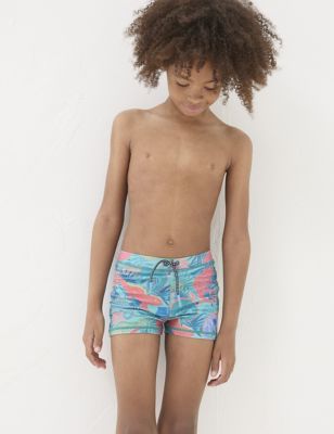 Fatface Boy's Chameleon Print Swim Shorts (3-13 Yrs) - 4-5 Y - Multi, Multi