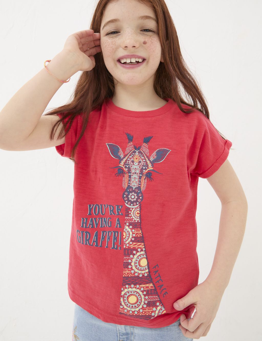 Pure Cotton Giraffe T-Shirt (3-13 Yrs)