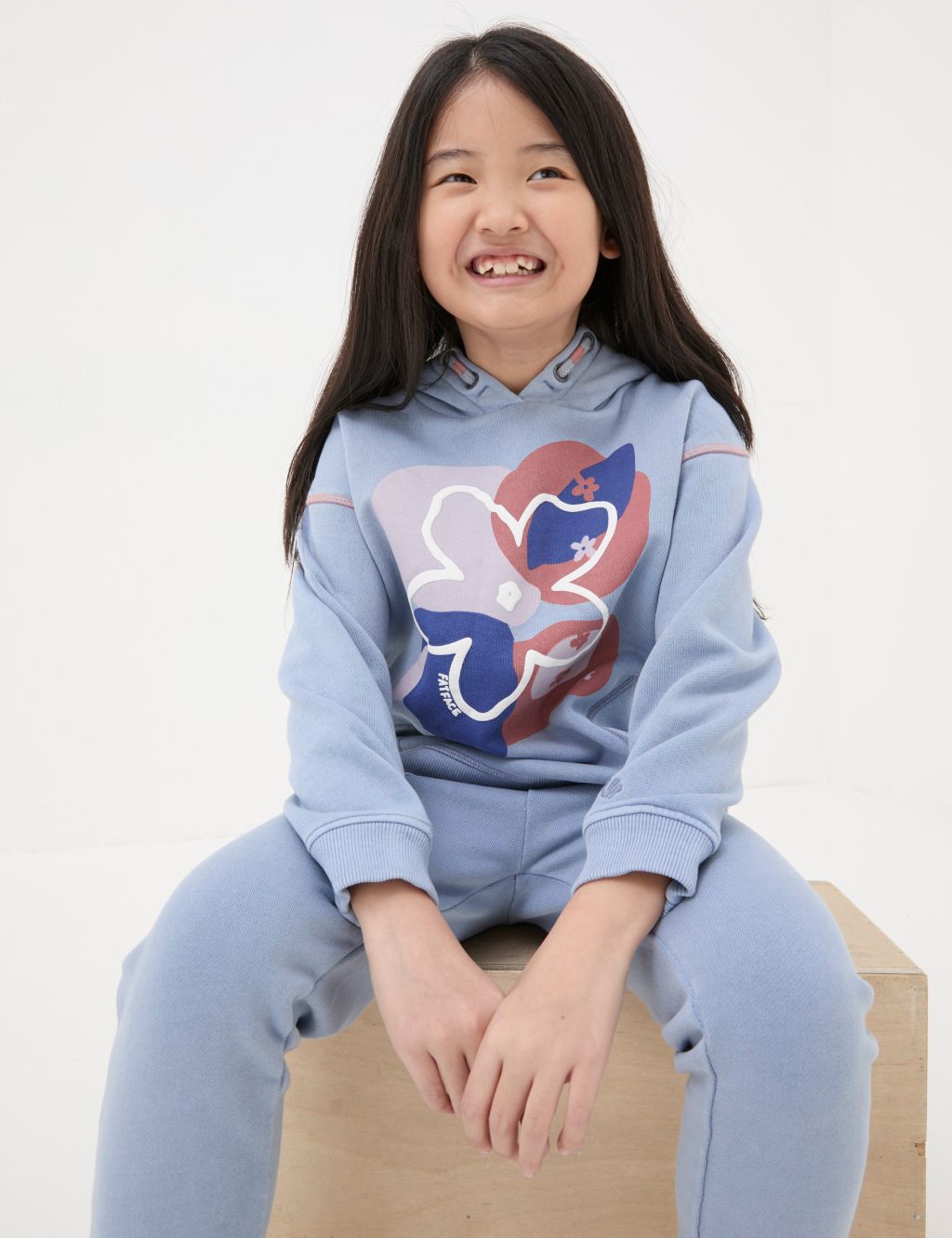 Pure Cotton Floral Hoodie (3-13 Yrs)