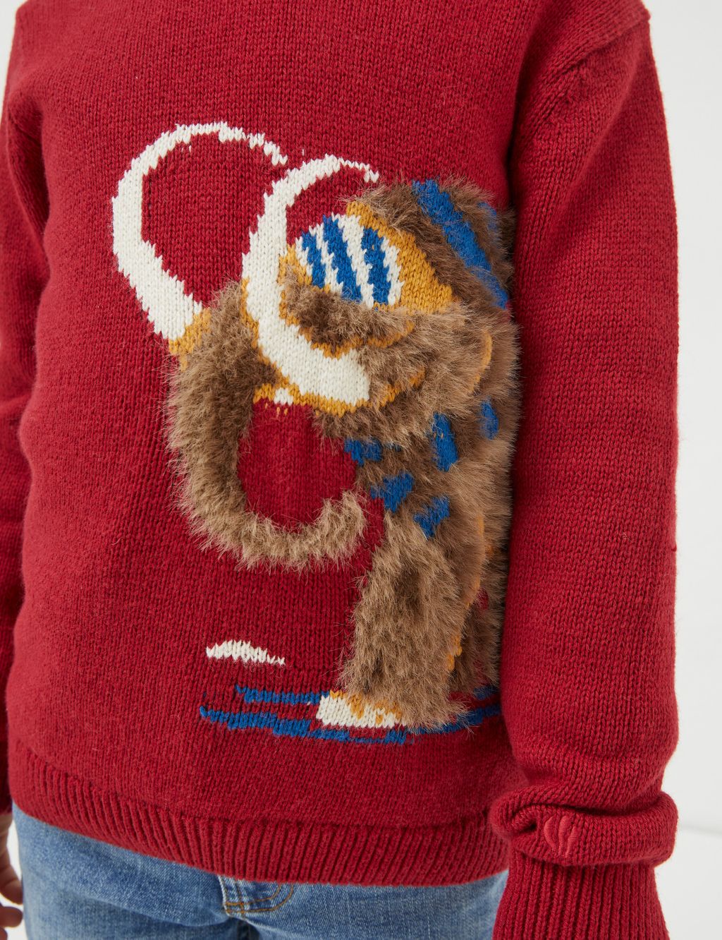 Cotton Rich Knitted Mammoth Hooded Jumper  (3-13 Yrs) image 4