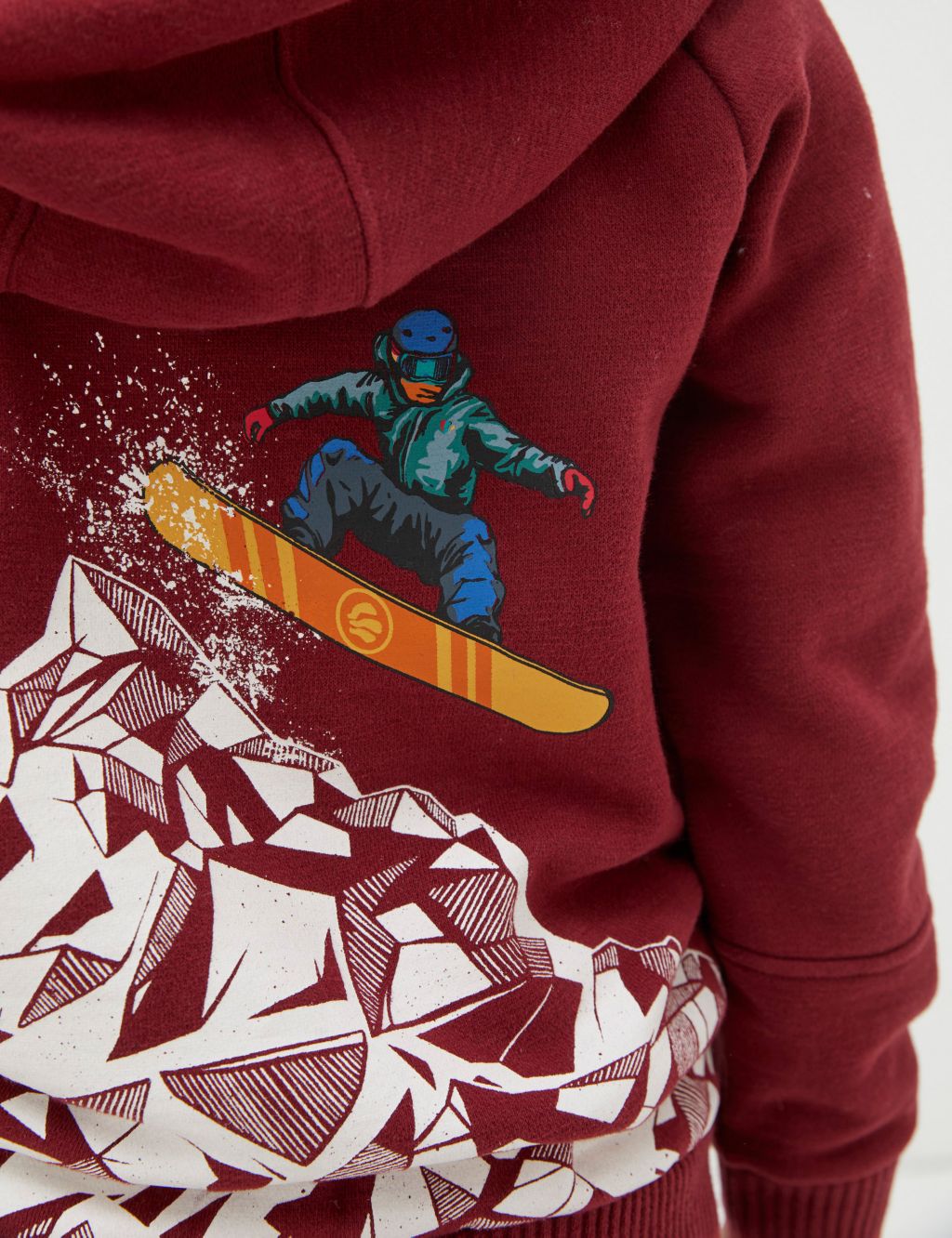 Cotton Rich Snowboarding Zip Hoodie (3-13 Yrs) image 4