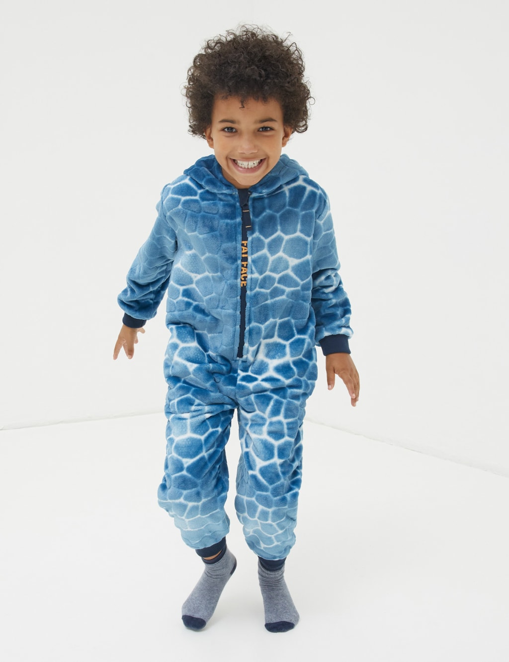 Fleece Dinosaur Hooded Onesie  (3-13 Yrs) image 1