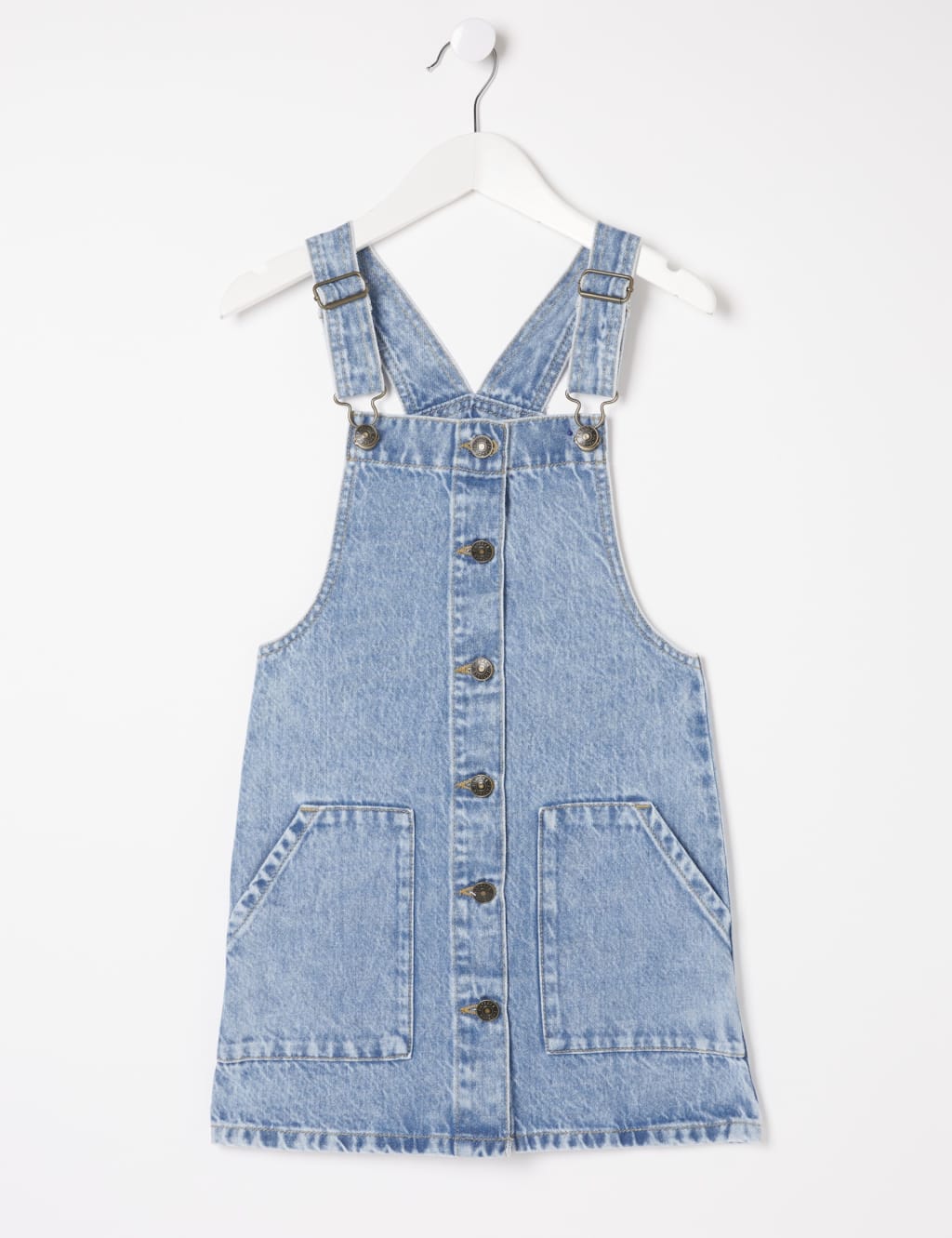 Denim Pinafore Dress (3-13 Yrs) image 1