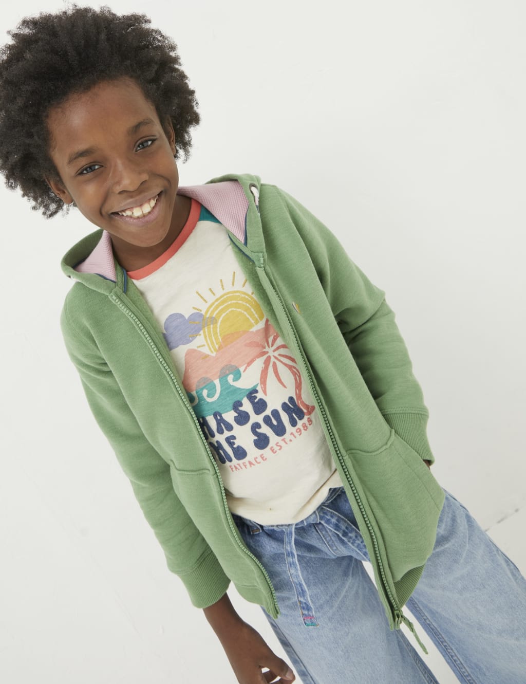 Cotton Rich Zip Hoodie (3-13 Yrs)