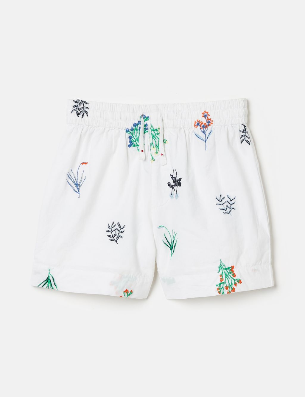 Pure Cotton Floral Shorts (2-12 Yrs)