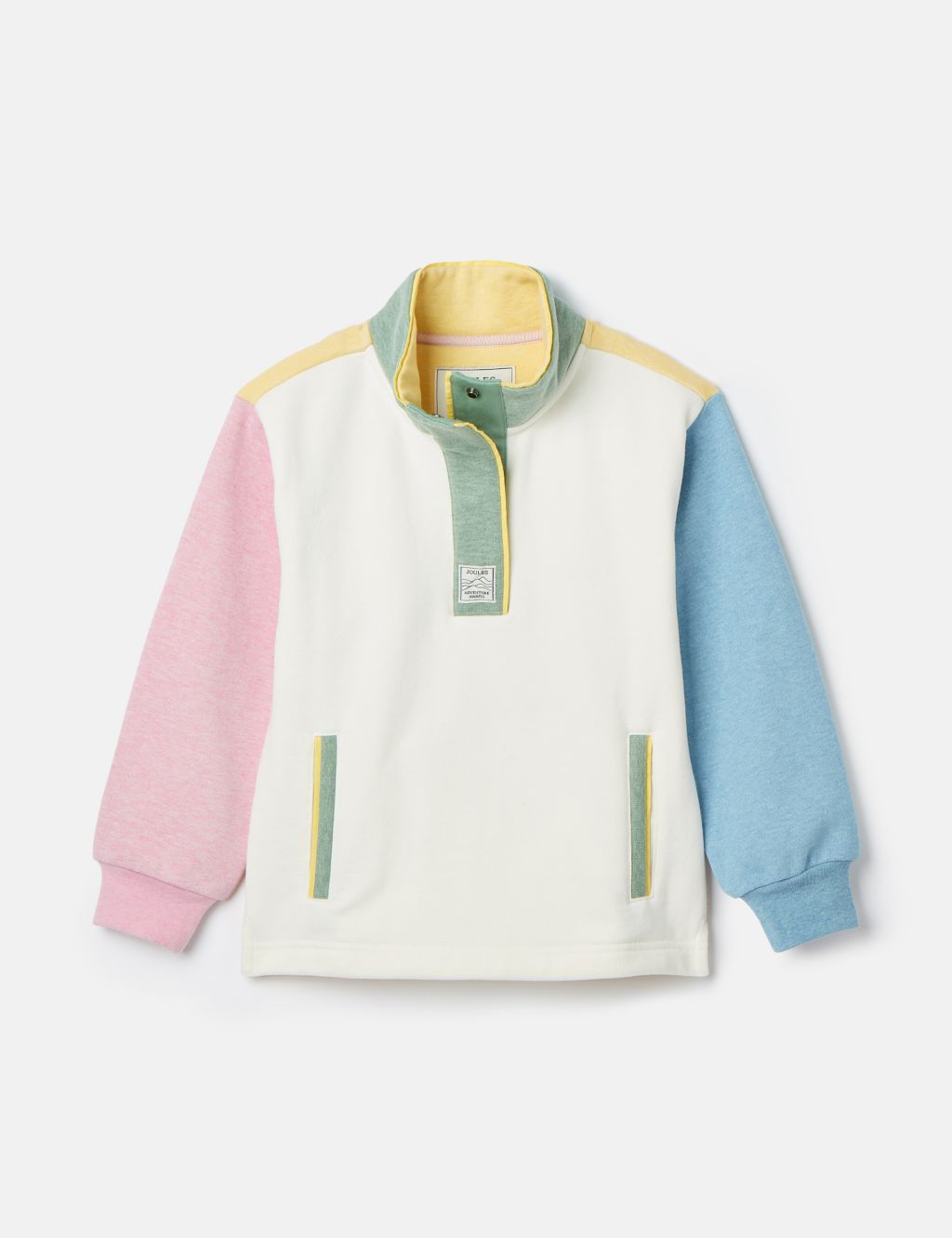 Pure Cotton Colour Block Sweatshirt (2-11 Yrs)
