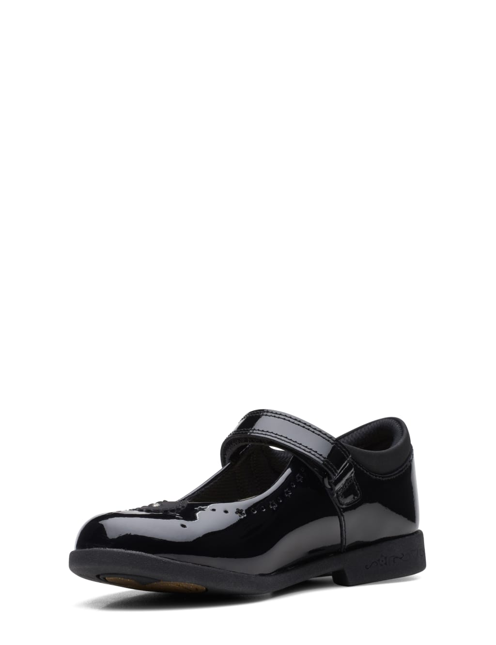 Kids' Patent Leather Riptape School Shoes (13 Small - 4 Large) image 4