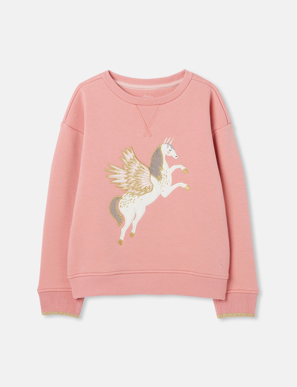 Pure Cotton Unicorn Embroidered Sweatshirt (2-8 Yrs) image 1
