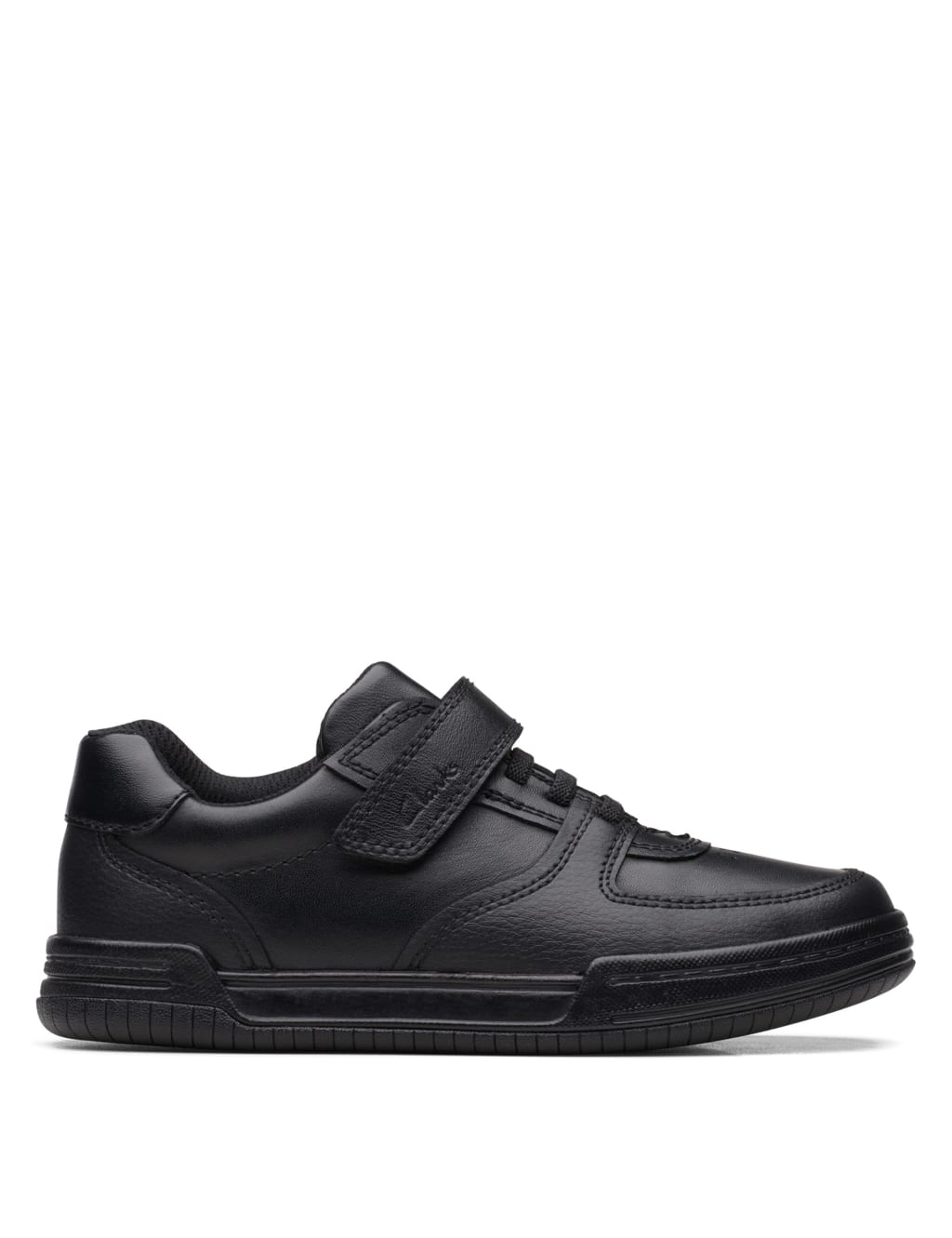 Kids' Leather Riptape School Shoes image 1