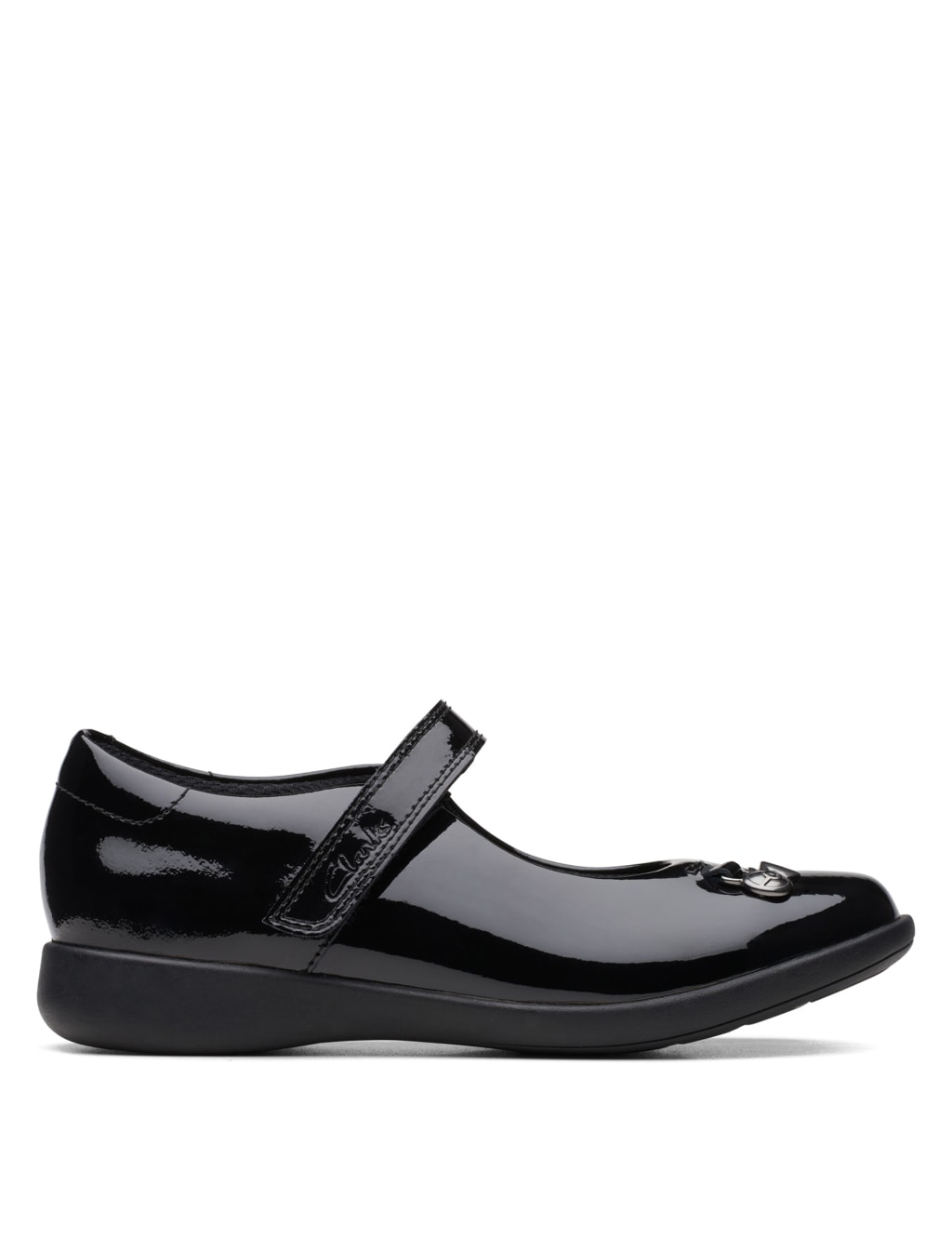 Kids' Patent Riptape School Shoes image 1