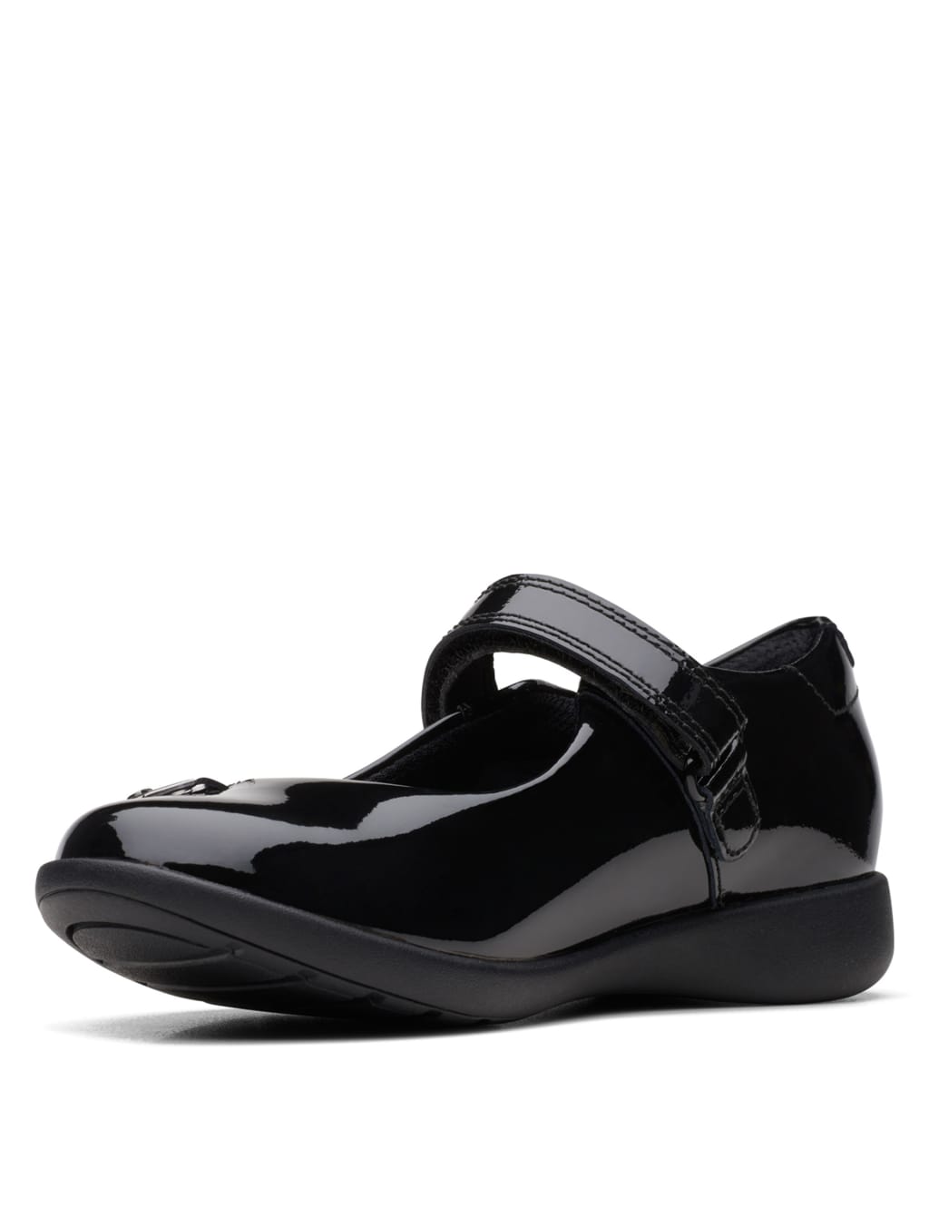 Kids' Patent Riptape School Shoes image 2