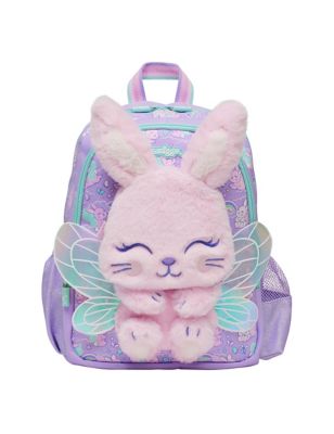 Smiggle Kids Patterned Backpack - Lilac, Lilac,Grey