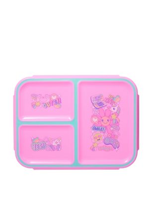 Smiggle Kids Patterned Lunch Box - Pink, Pink,Grey