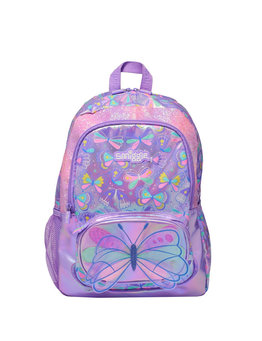Kids' Butterfly Glitter Backpack image 1