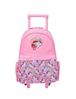Smiggle Kids Patterned Trolley Backpack (3+ Yrs) - Pink, Pink