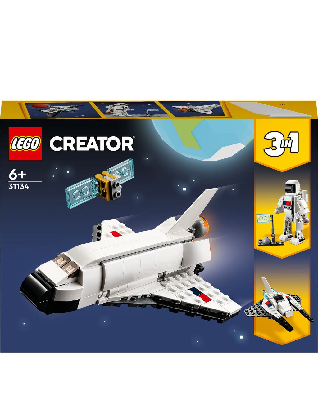 LEGO Creator 3 in 1 Space Shuttle Toy Set (6+ Yrs) image 3